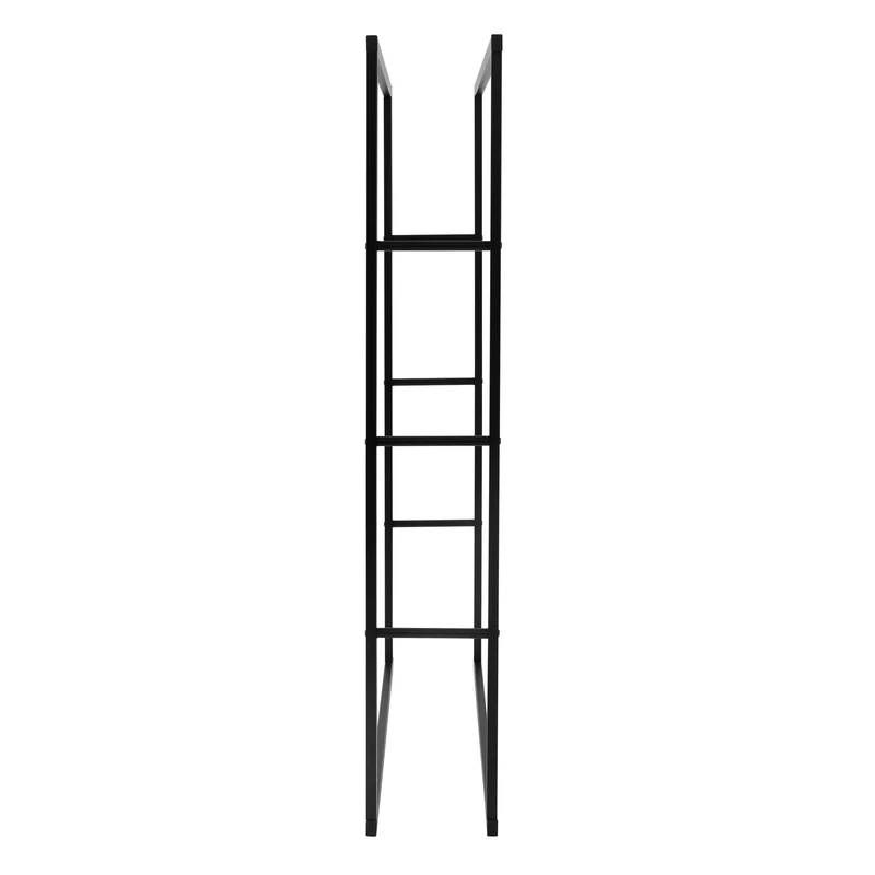Kaminholzregal rechteckig 100x150x25 cm Dunkelgrau aus Stahl ML-Design