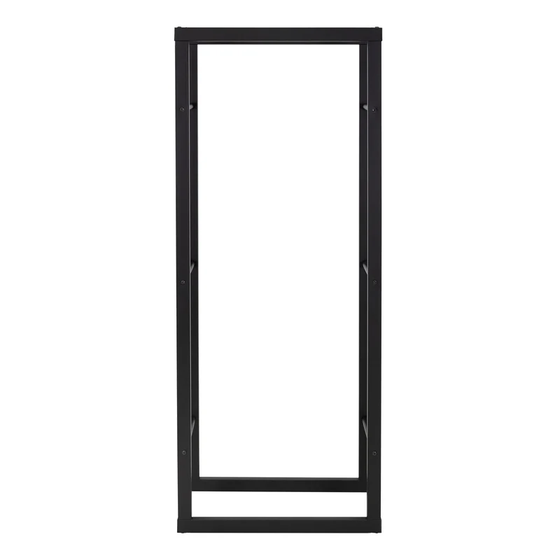 Kaminholzregal rechteckig 60x150x25 cm Dunkelgrau aus Stahl ML-Design