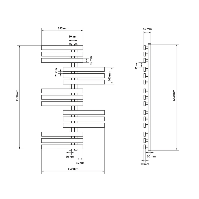 DHK Leon 600*1200 Chrom und Durch