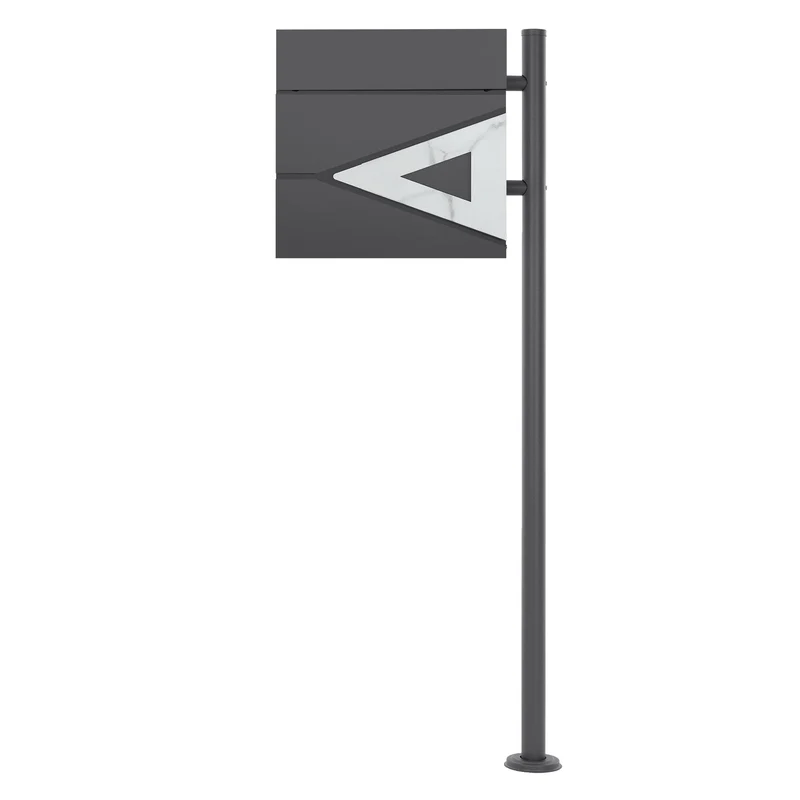ML-DESIGN | Standbriefkasten freistehend in verschiedenen Designs 120 cm hoch Edelstahl Standfuß in Anthrazit
