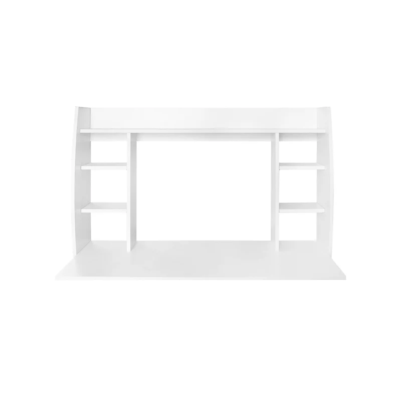 Wandschreibtisch 110x75x48 cm Weiß aus MDF ML-Design