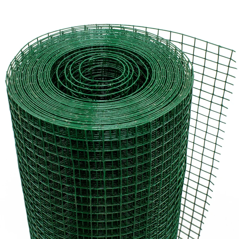 Volierendraht Grün aus verzinktem Stahl 1x25m Drahtstärke 1,05mm Maschenweite 25x25mm