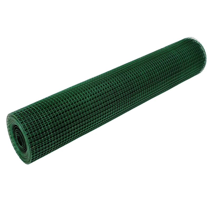 Volierendraht Grün aus verzinktem Stahl 1x25m Drahtstärke 1,05mm Maschenweite 25x25mm