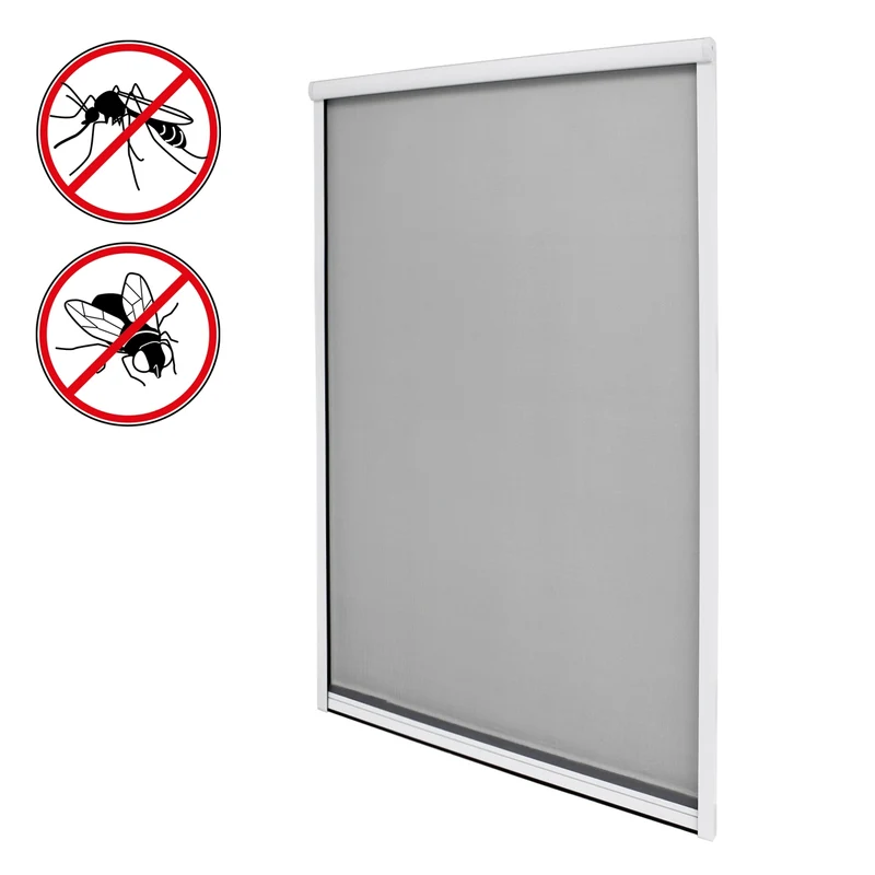 Fliegengitter Weiß 100x160 cm mit Aluminium Rahmen