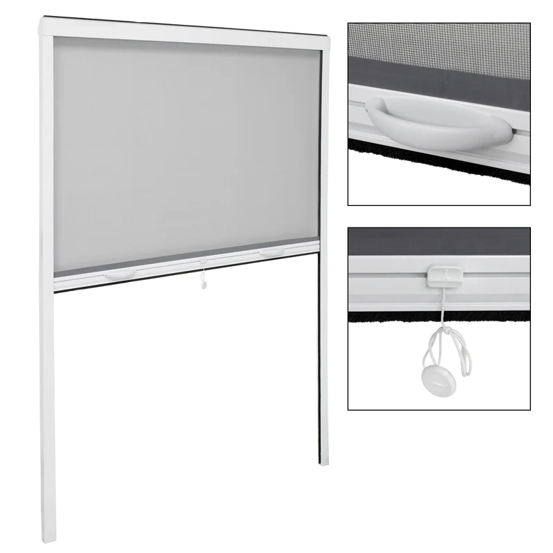 Fliegengitter Weiß 100x160 cm mit Aluminium Rahmen
