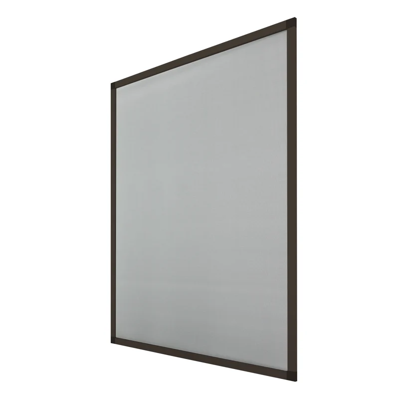 Fliegengitter Braun 130x150 cm mit Rahmen aus Aluminium