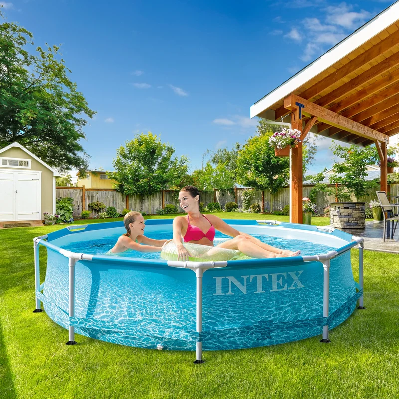 Frame Pool rund 305x76 cm Blau Intex