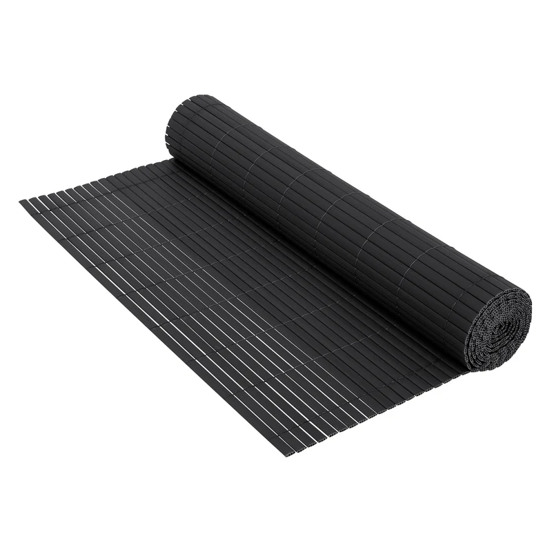 Sichtschutzmatte 90x700 cm Sichtschutzzaun Windschutz Balkonschutz PVC Anthrazit UV-beständig
