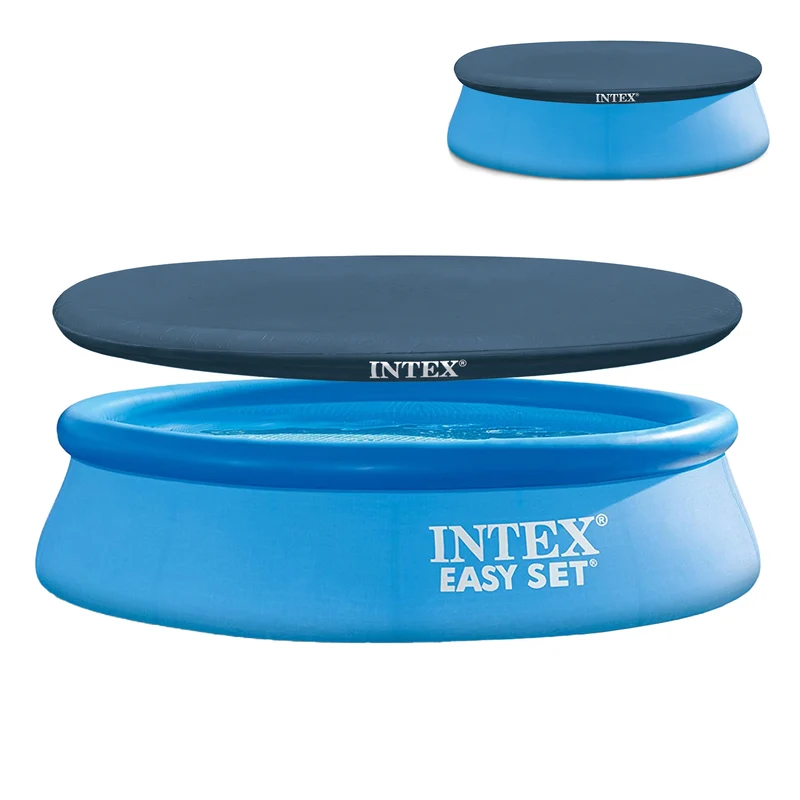 Pool mit Abdeckplane 244x61 cm Blau Intex