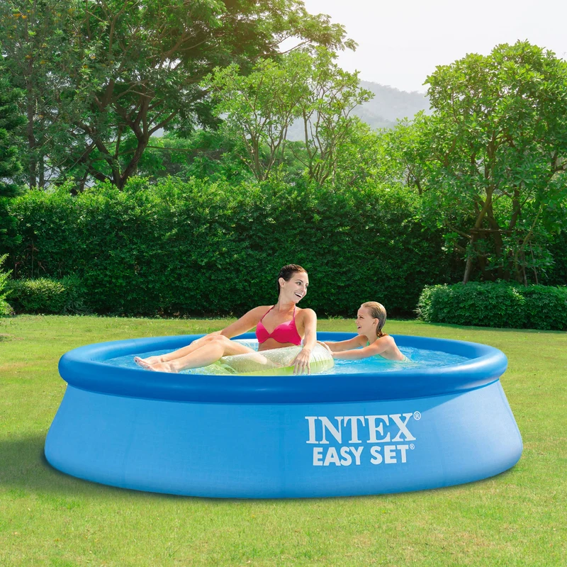 Pool mit Abdeckplane 244x61 cm Blau Intex