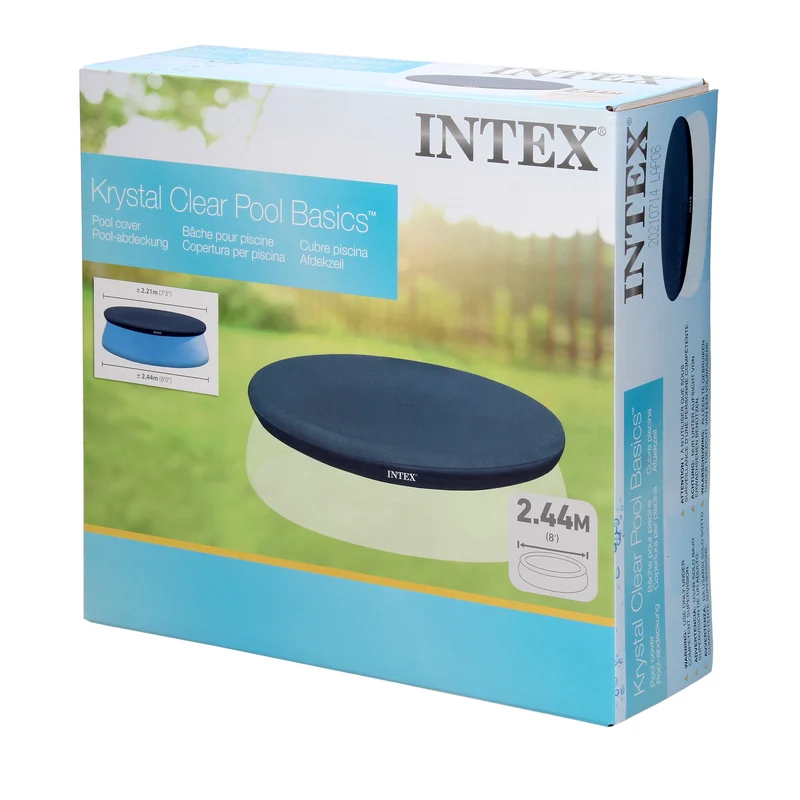 Pool mit Abdeckplane 244x61 cm Blau Intex