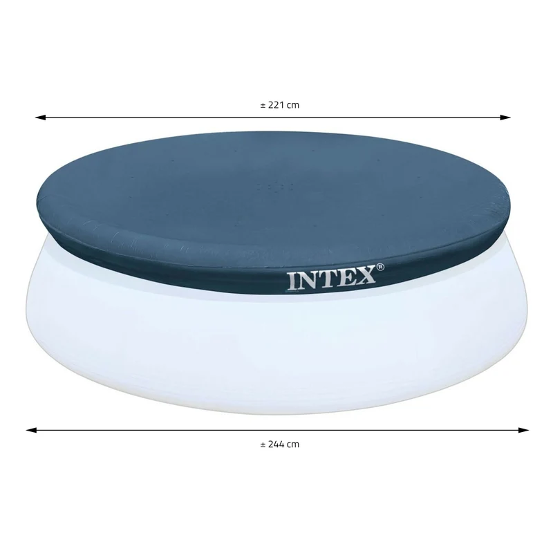 Pool mit Abdeckplane 244x61 cm Blau Intex