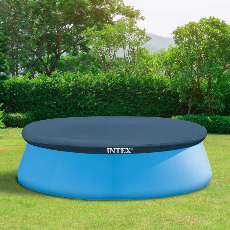 Pool mit Abdeckplane 244x61 cm Blau Intex