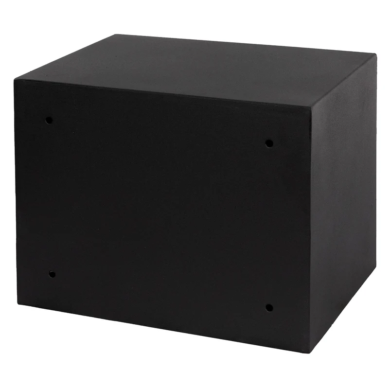 Elektronischer Tresor mit Alarm Schwarz 38x30x30 cm aus Metall