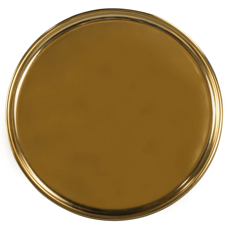 Beistelltisch 45x45x50 cm Schwarz/Gold aus Eisen und Metall WOMO-Design
