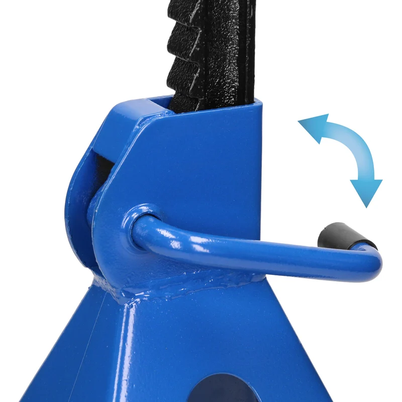 2er Set Unterstellböcke, blau, Traglast 6000 kg, aus Stahl