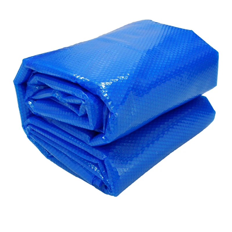 Pool Solarfolie Eckig 6x4 m 400µm Blau aus PE-Folie mit Luftkammern