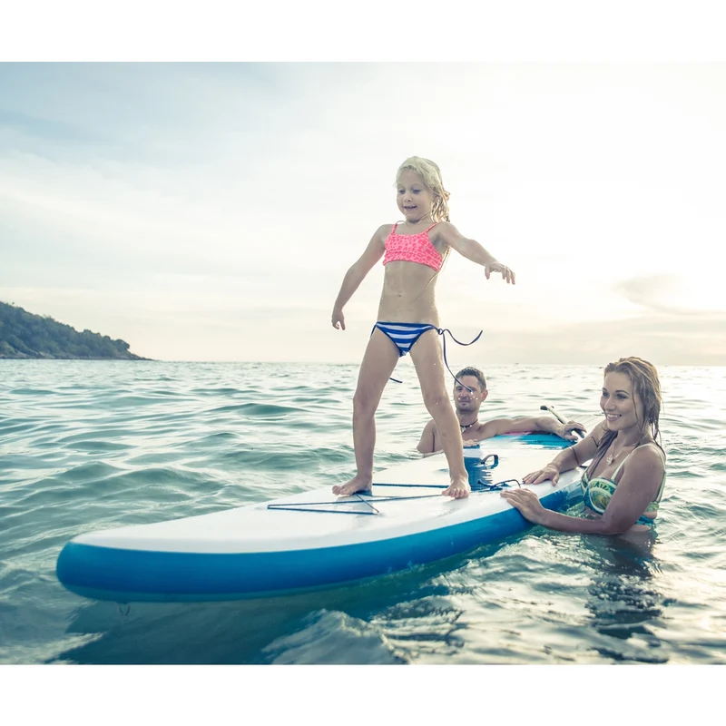 Stand Up Paddle aufblasbares SUP Board Classic 308x76x10 cm in Rot aus PVC inkl. Pumpe und Tragetasche