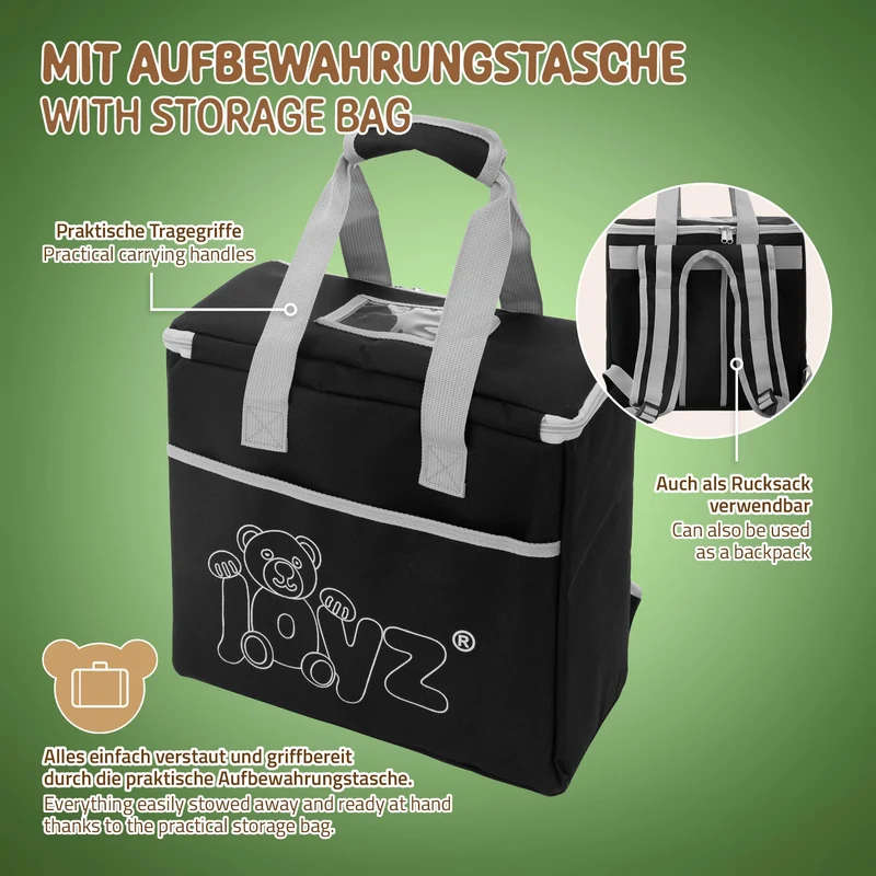 XXL Wikinger Spiel mit 21 Spielelementen Natur aus Holz Wikinger Wurfspiel Joyz