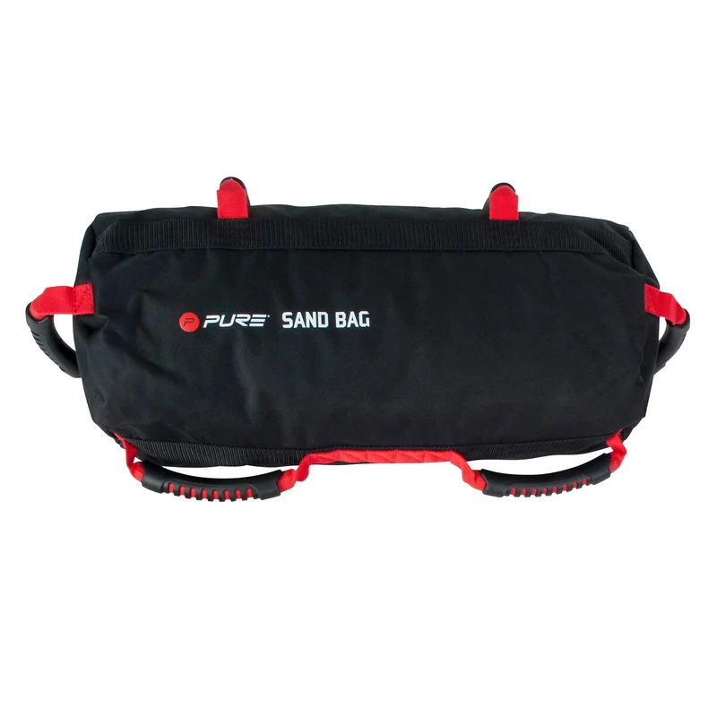 Trainigssack Traningsgewicht befüllbar bis zu 20kg Schwarz/Rot Pure2Improve