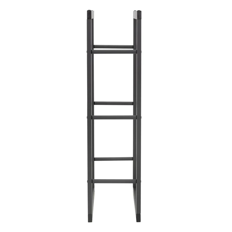 Kaminholzregal 40x100x25 cm Grau aus Metall ML-Design