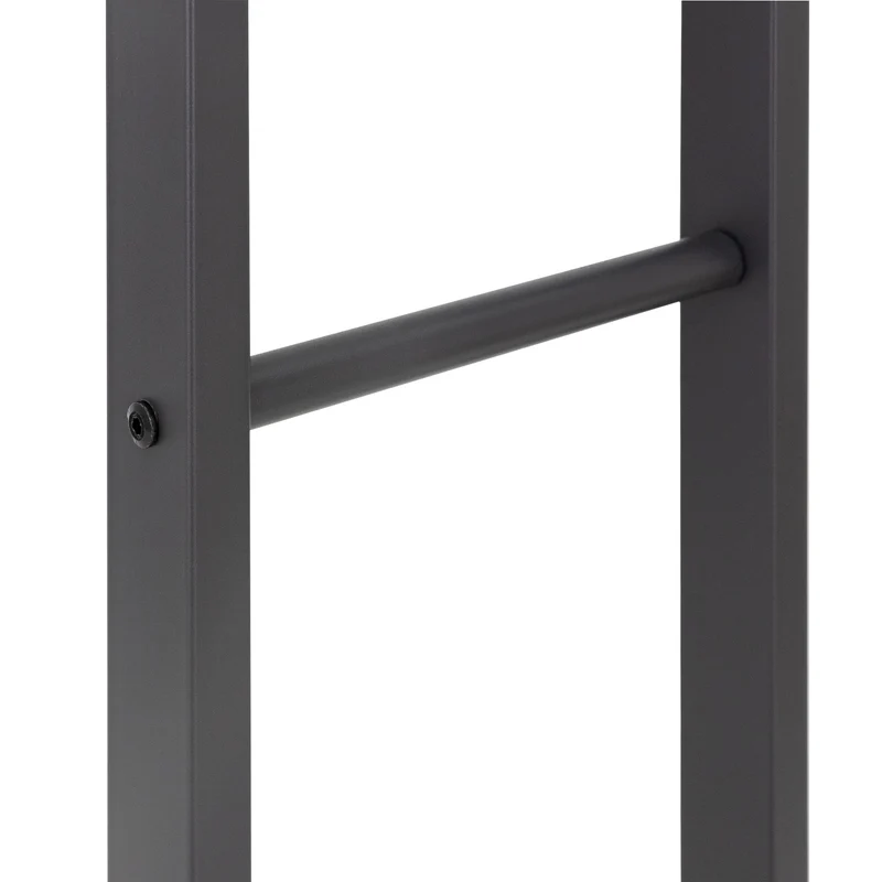 Kaminholzregal 60x100x25 cm Grau aus Metall ML-Design
