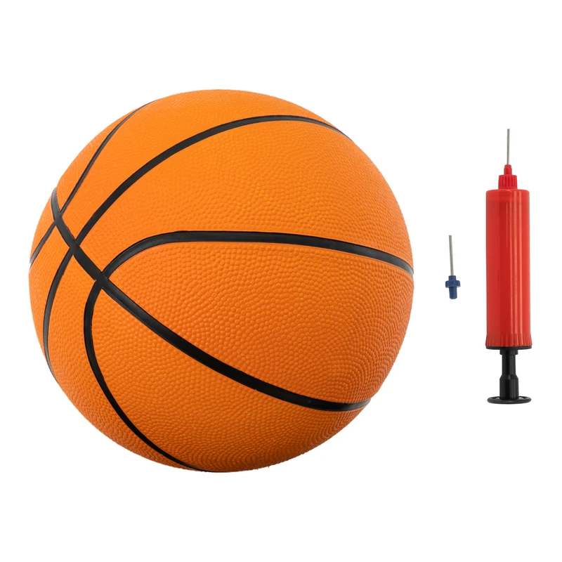 Basketballkorb mit Ständer Orange/Schwarz 248 cm aus pulverbeschichtetem Stahl
