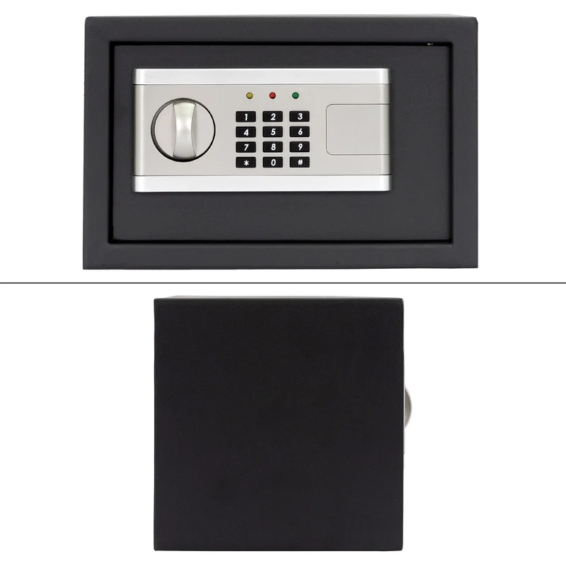 Elektronischer Tresor mit Alarm Schwarz 305x20x20 cm aus Metall