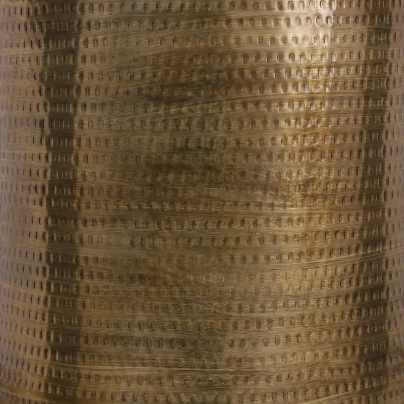 Beistelltisch Ø 40x50 cm Gold aus Aluminium WOMO-Design