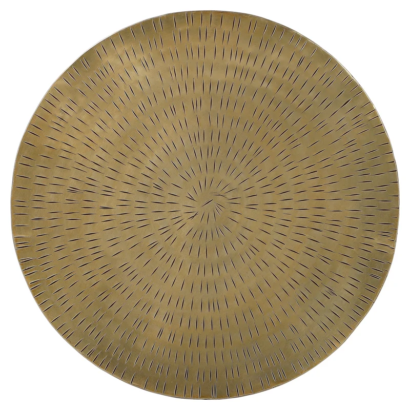 Beistelltisch Ø 35x42 cm Gold aus Metall WOMO-Design