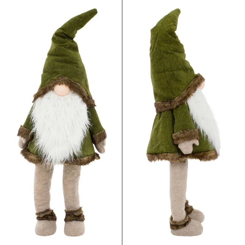 LED Wichtel-Figur 158 cm grün aus Kunststoff und Polyester
