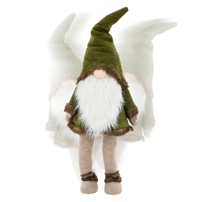 LED Wichtel-Figur 158 cm grün aus Kunststoff und Polyester