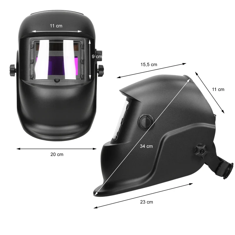 Automatik Schweißhelm mit 2 Sensoren, UV/IR-Schutz, für alle gängigen Schweißtechniken