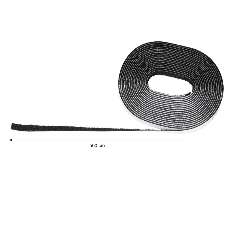 Klettband für Fliegengitter Schwarz 5m x 1cm