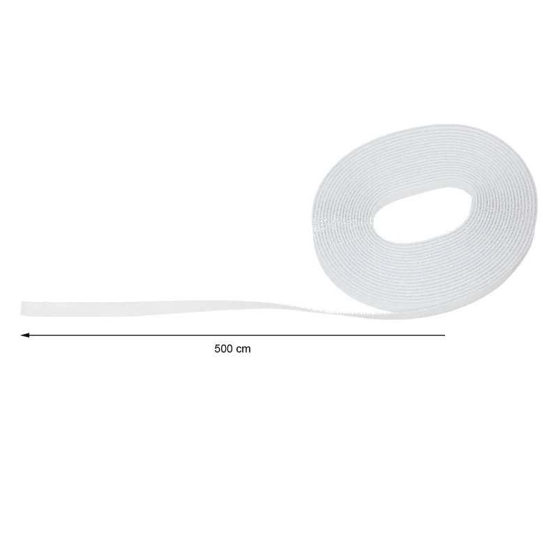 Klettband für Fliegengitter Weiß 5m x 1cm