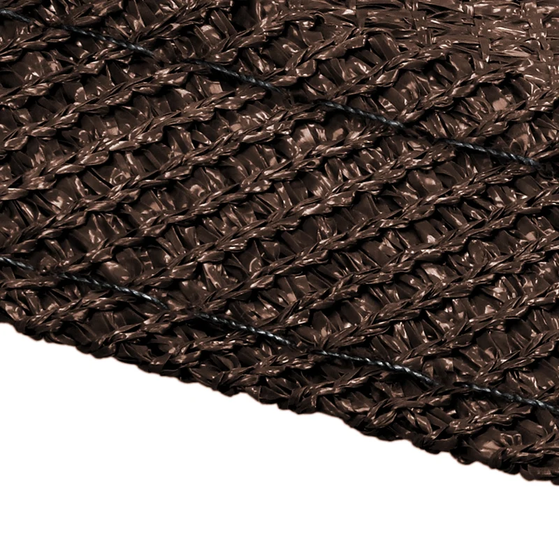 Sonnensegel dreieck 3,6x3,6x3,6 m Braun 100% HDPE mit UV Schutz inkl. Befestigungsseile