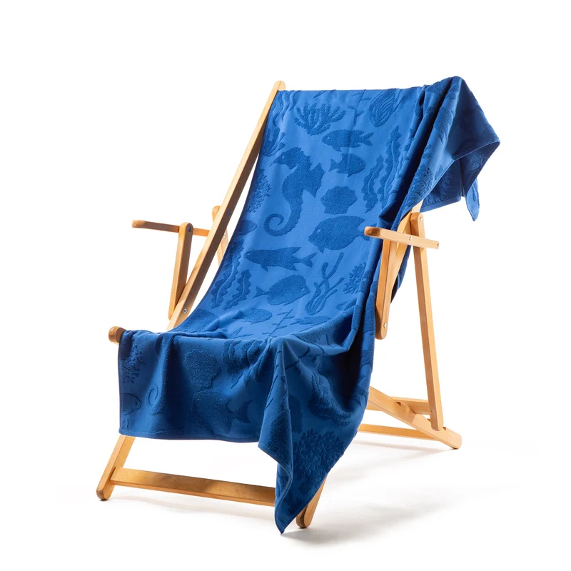 Telo mare tropical jacquard in Cotone 370 gr/mq