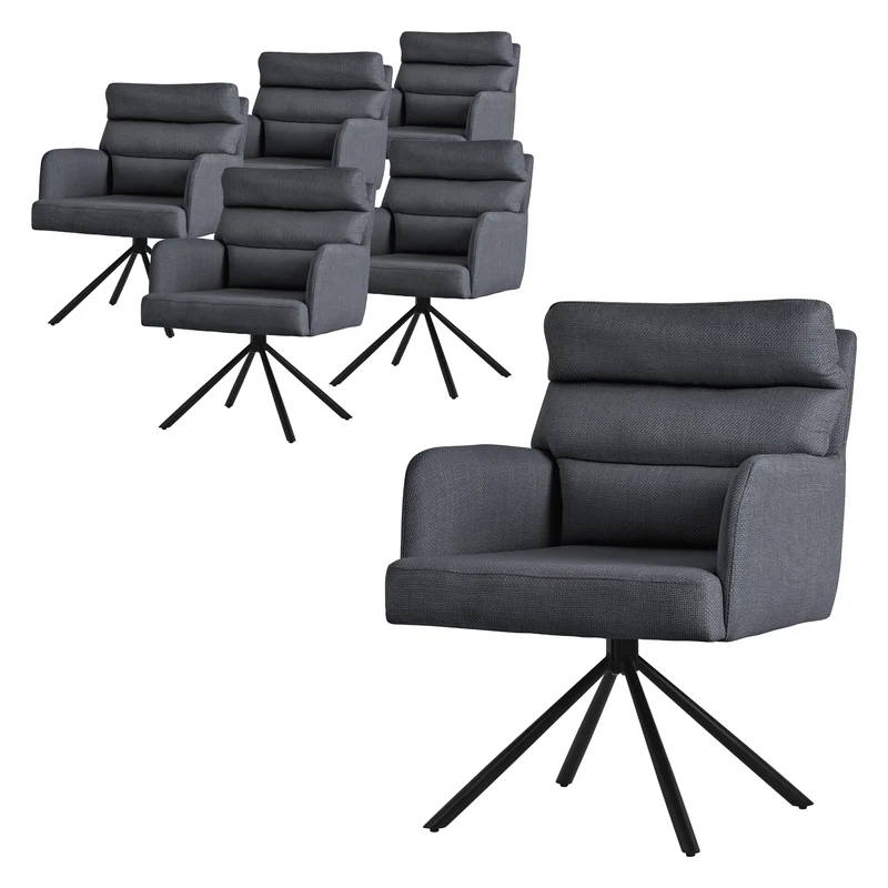 Esszimmerstuhl aus gewebtem Stoff mit abnehmbaren Kissen ML-Design