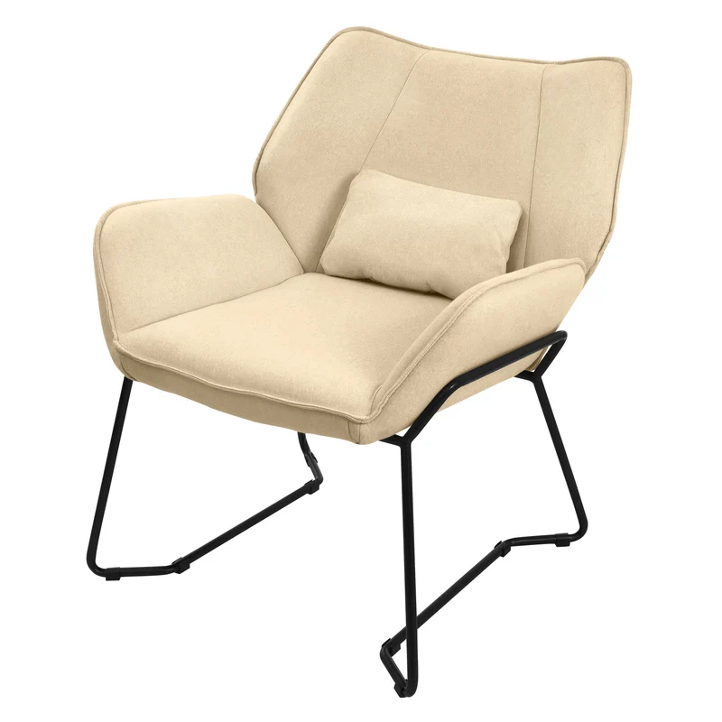 Relaxsessel Loungesessel mit Leinenbezug mit Armlehne ML-Design
