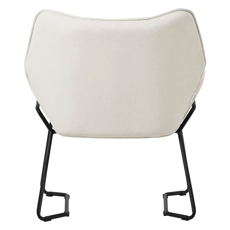 ML-DESIGN | Sessel mit Lendenkissen 75x77x85 cm Leinenstoff Beige Relaxsessel Loungesessel Cocktailsessel Polstersessel Lesesessel für Wohnzimmer