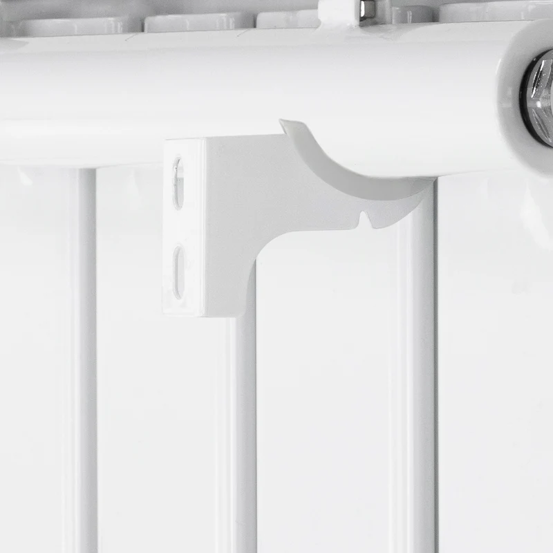 Badheizkörper Einlagig 604x1800 mm Weiß mit Mittelanschluss LuxeBath