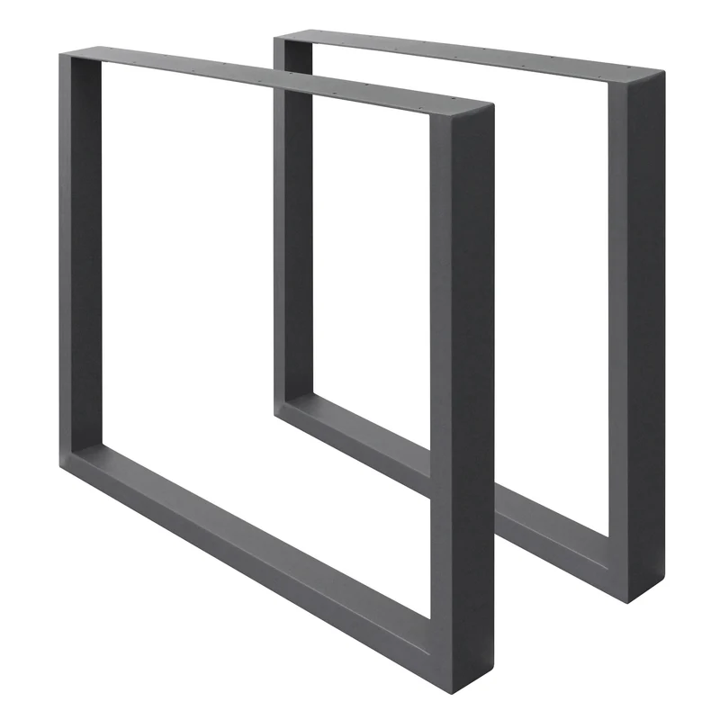 Tischbeine Tischgestell 2er Set U-Design aus Stahl ML-Design