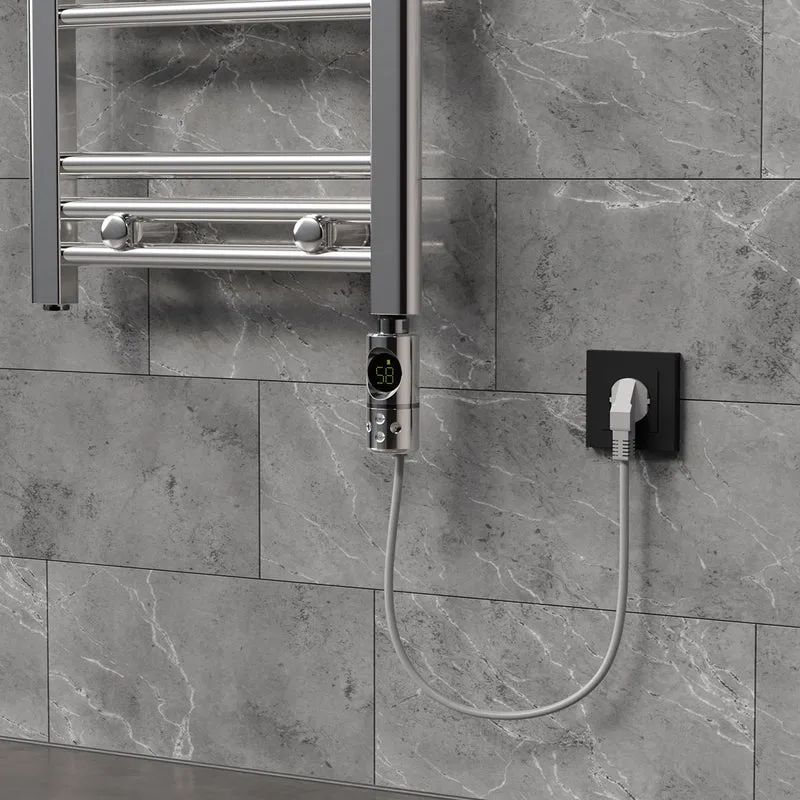 Heizstab 300W Chrome mit Thermostat und LCD Bildschirm LuxeBath