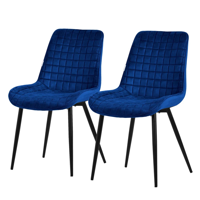 Esszimmerstuhl Set mit Rückenlehne Waffel Steppung ML-Design