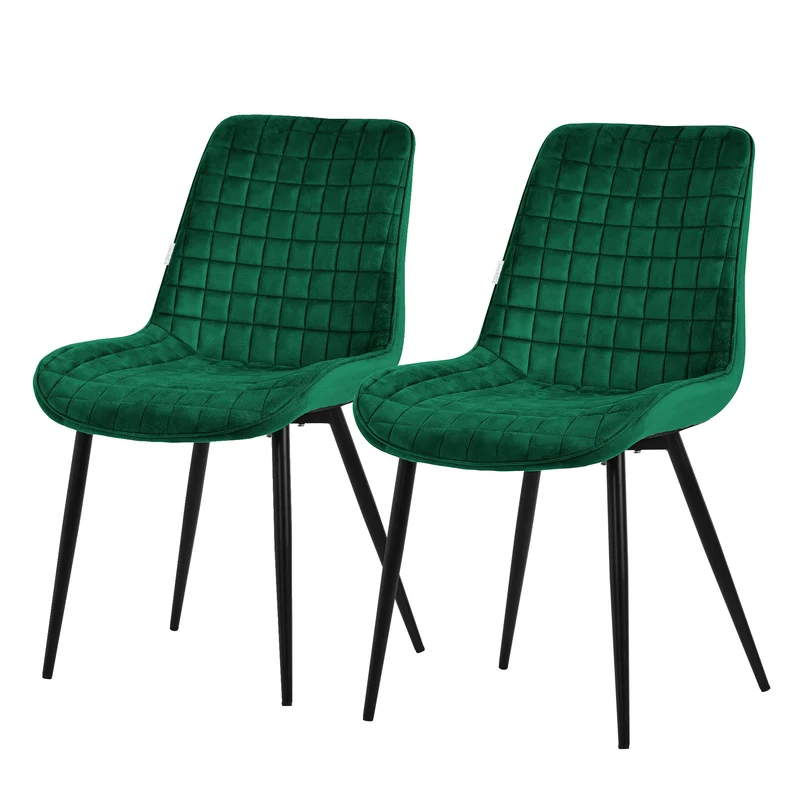 Esszimmerstuhl Set mit Rückenlehne Waffel Steppung ML-Design