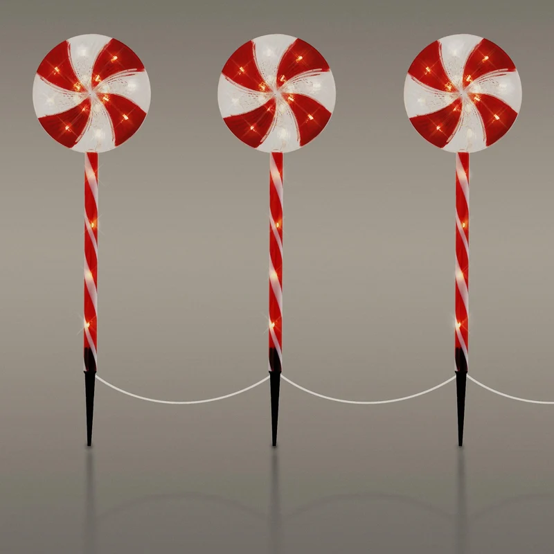 LED Lolly Lichterkette Weihnachtslichterkette wasserdicht mit Timer und verschiedenen Leuchtmodis
