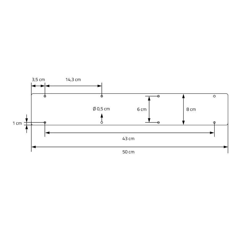 2 Stück Tischbeine B50xH71,5 cm Tischkufen rechteckige Form Stahl pulverbeschichtet Schwarz ML-Design