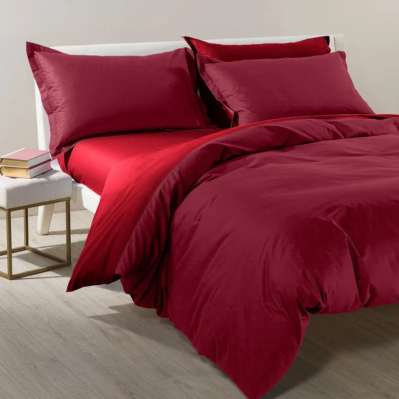 Completo Copripiumino Bicolor Double in Cotone