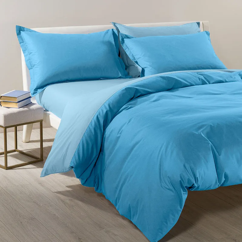 Completo Copripiumino Bicolor Double in Cotone