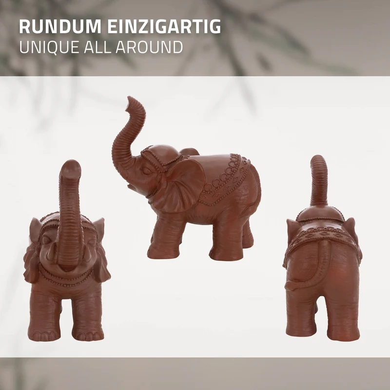 Deko Figur Elefant 36x19x39 cm Braun von ML-Design